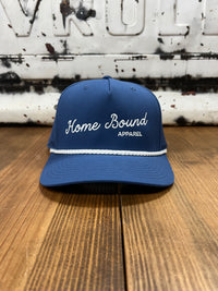 Thumbnail for Home Bound Golf Performance Rope Cap - Blue with White Rope