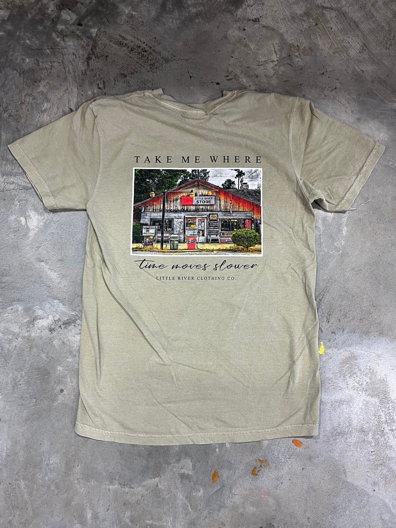 Take Me Where Time Moves Slower SS Tee - Bay