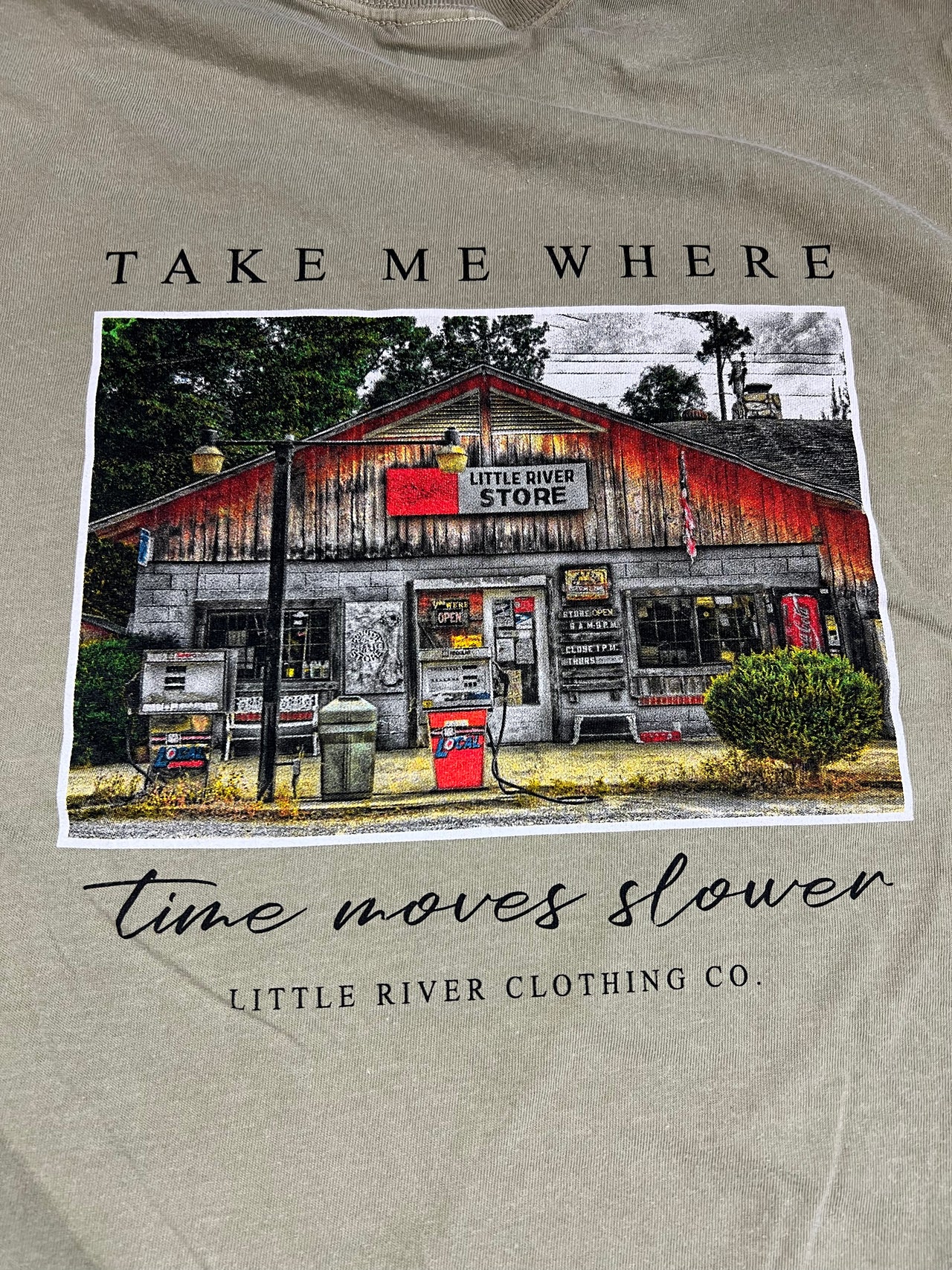 Take Me Where Time Moves Slower SS Tee - Bay