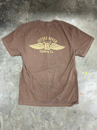 Thumbnail for Little River Wings SS Tee - Brown