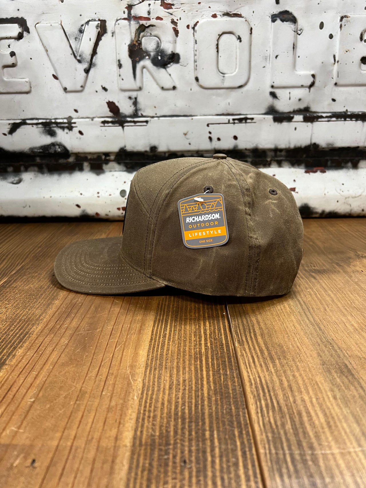 Home Bound Flying Duck Leather Patch Cap - Waxed Buck Brown