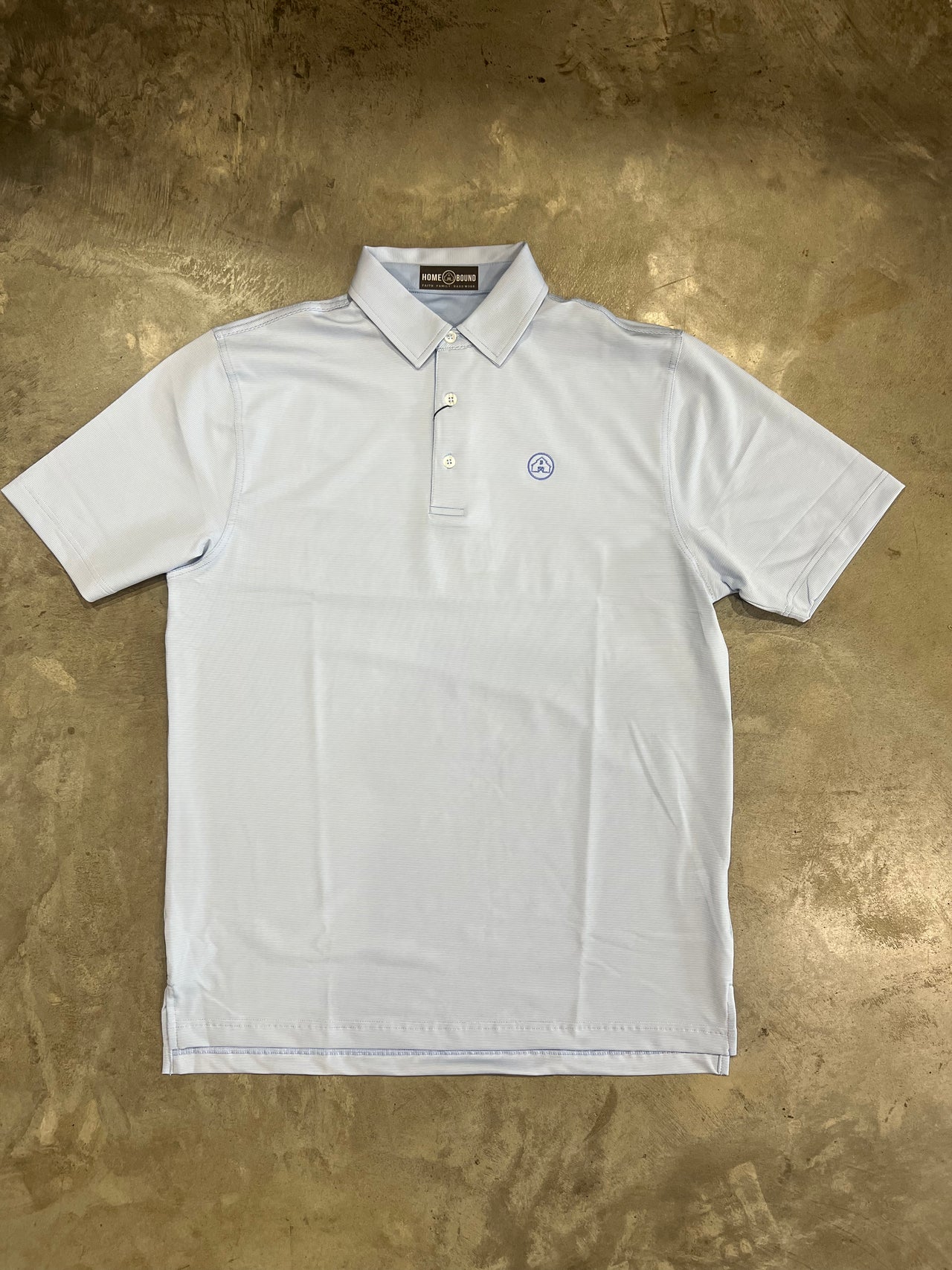 Home Bound Thin Stripped Performance Polo