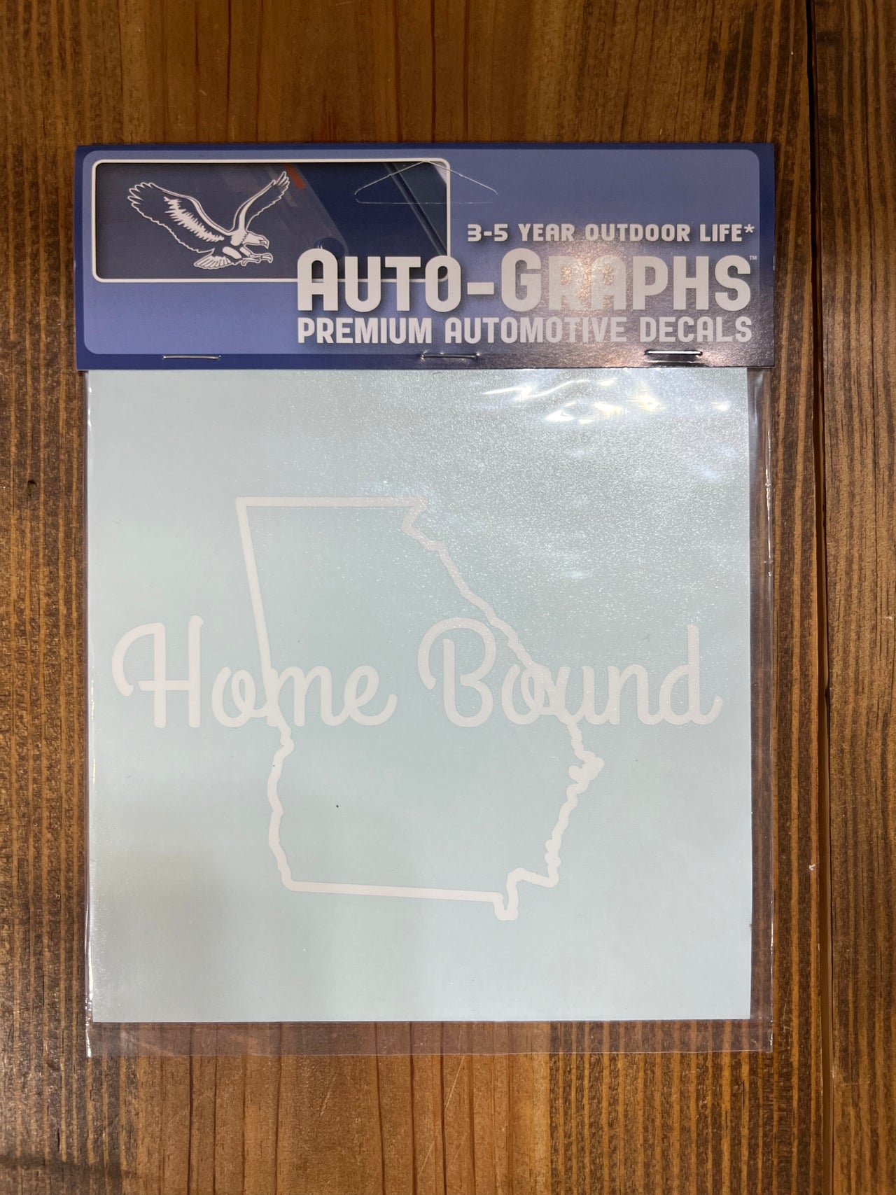 Home Bound Script State Outline Decal