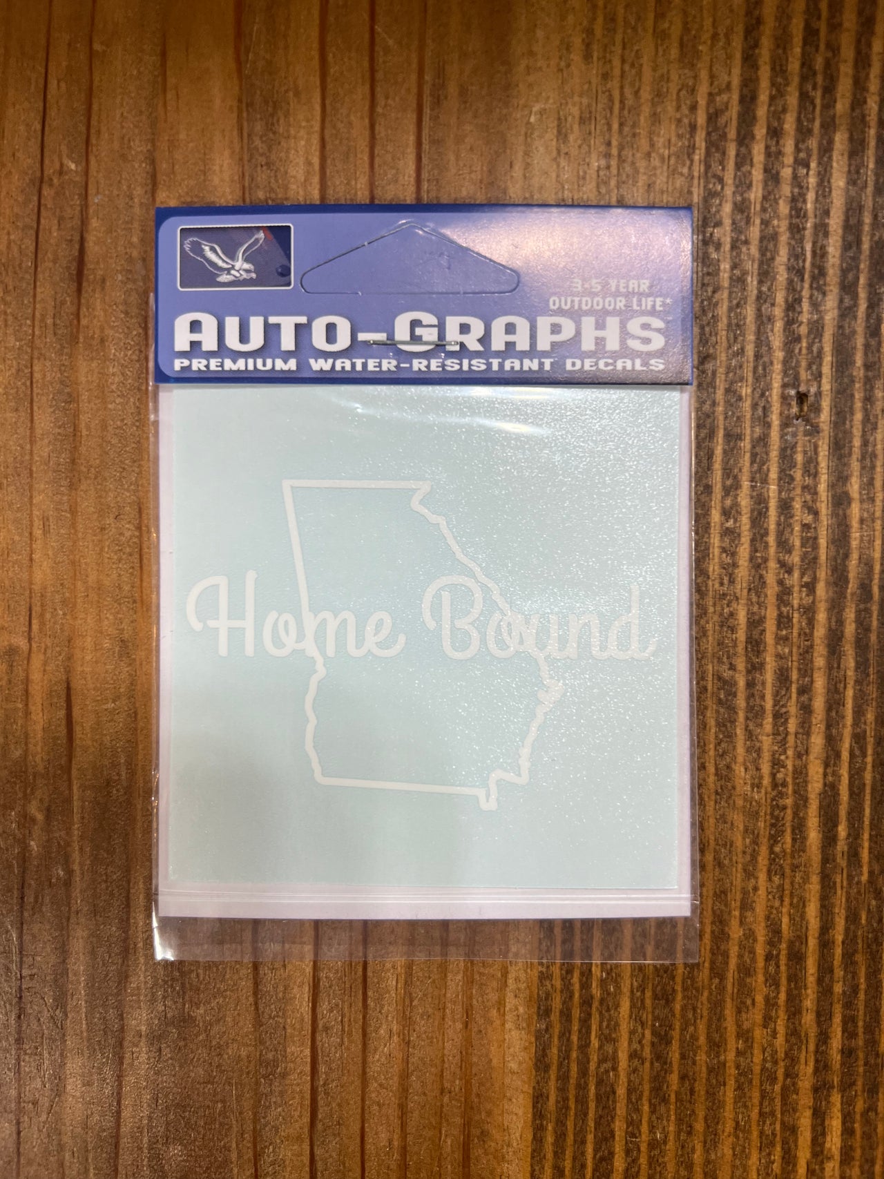 Home Bound Script State Outline Decal