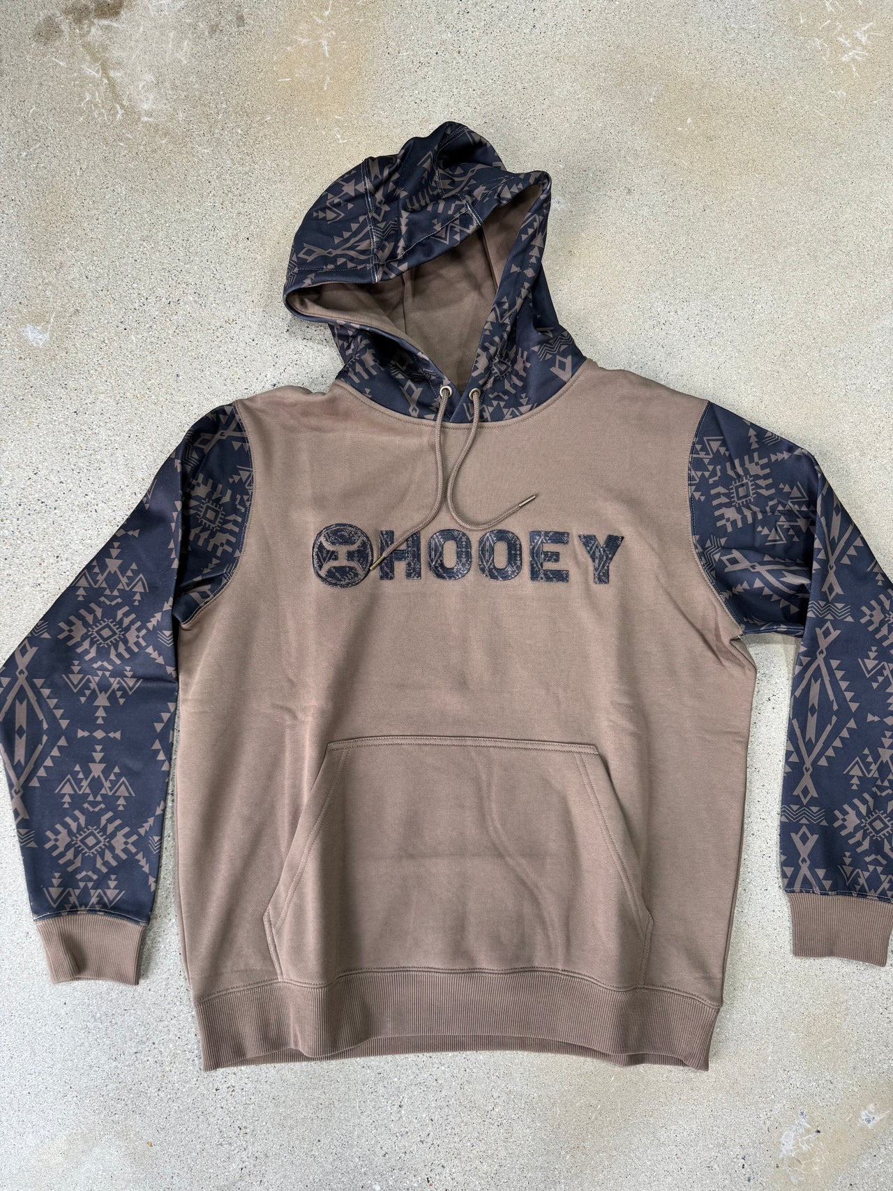 Hooey Legendary Shitake Logo Hoodie - Brown/Aztec