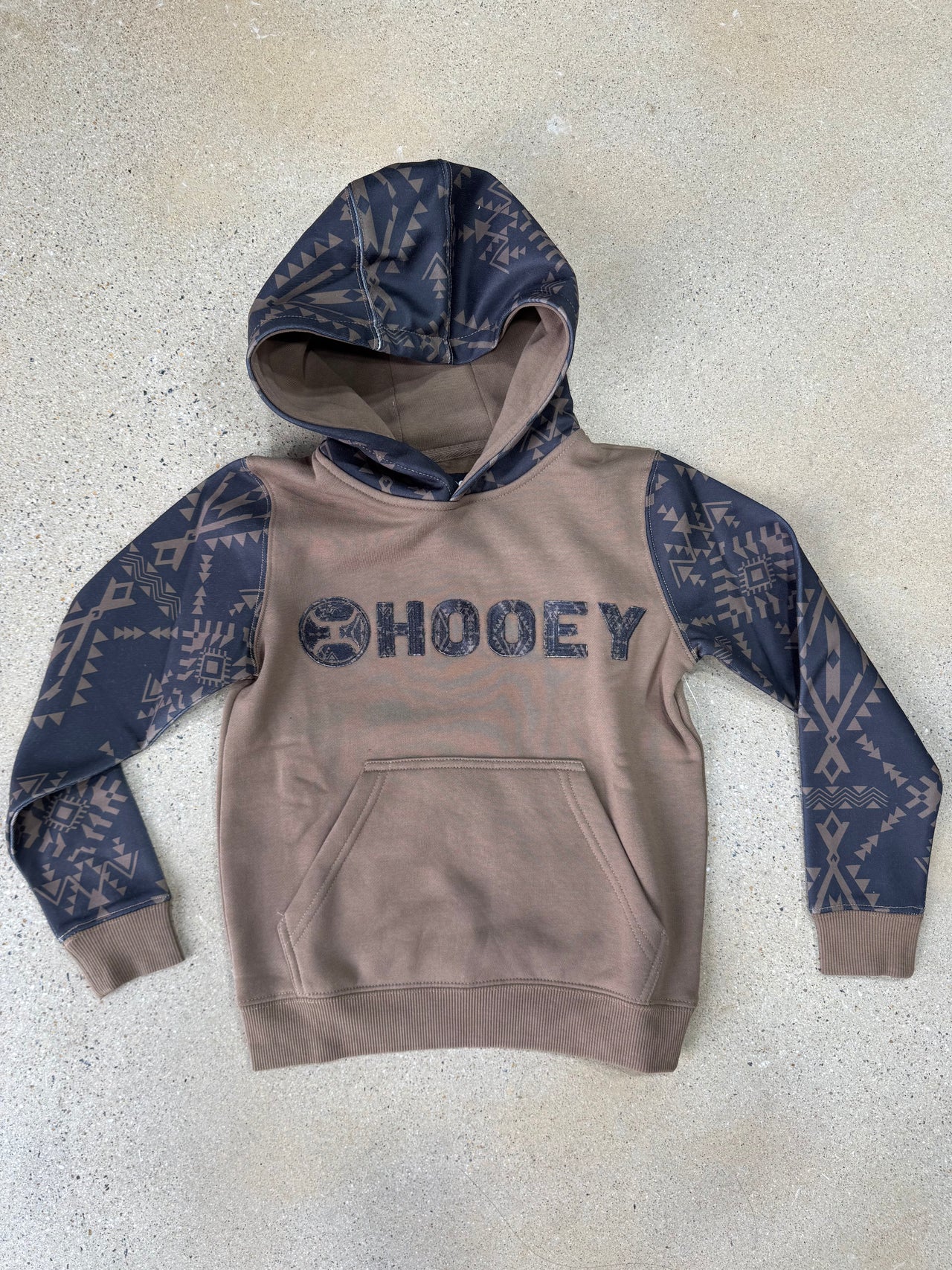 Youth Hooey Legendary Shitake Logo Hoodie - Brown/Aztec