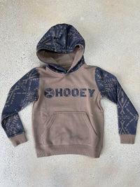 Thumbnail for Youth Hooey Legendary Shitake Logo Hoodie - Brown/Aztec