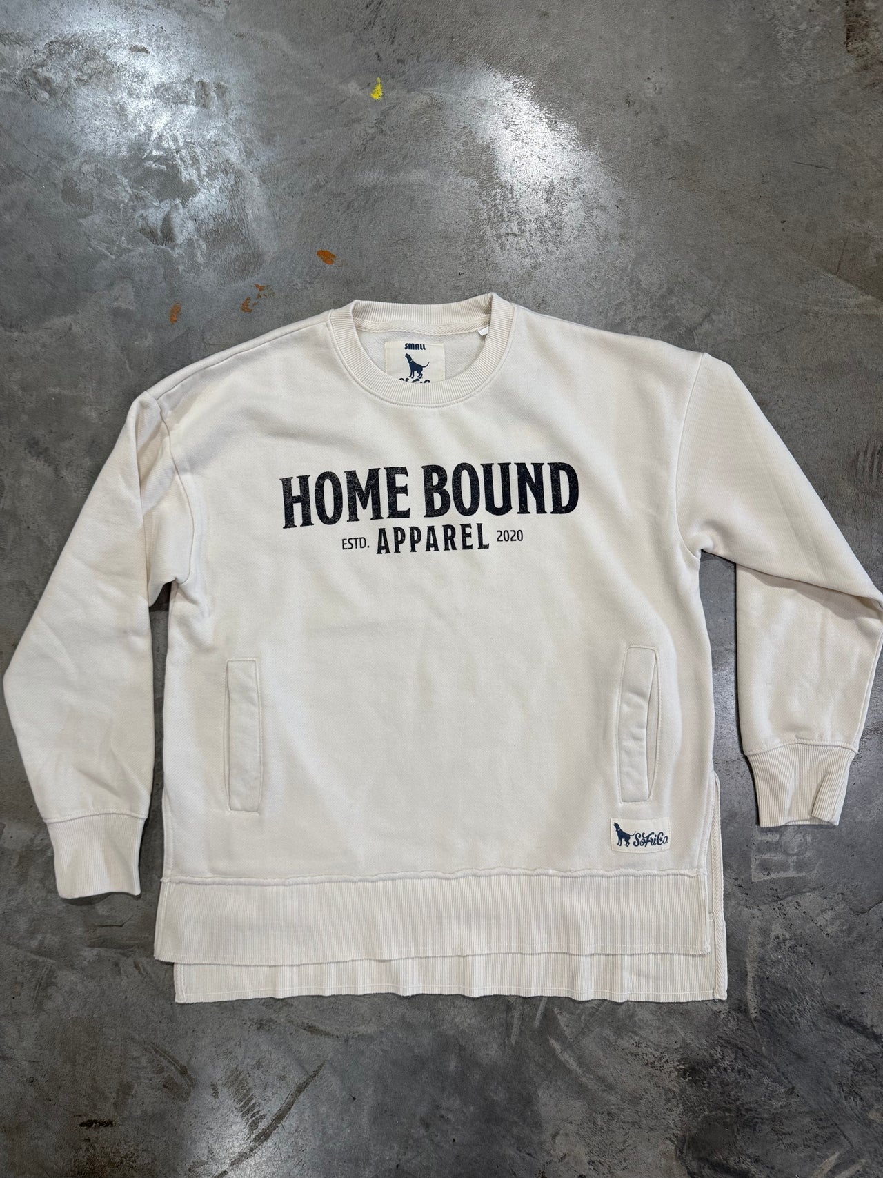 Authentic Home Bound Logo Crewneck Sweatshirt - Coconut