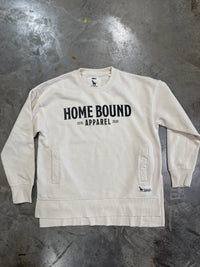 Thumbnail for Authentic Home Bound Logo Crewneck Sweatshirt - Coconut