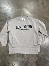 Thumbnail for Authentic Home Bound Logo Crewneck Sweatshirt - Light Grey