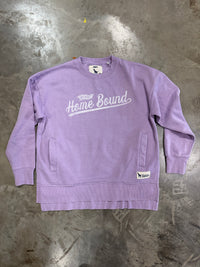 Thumbnail for Vintage Home Bound Script Crewneck Sweatshirt - Orchid Purple