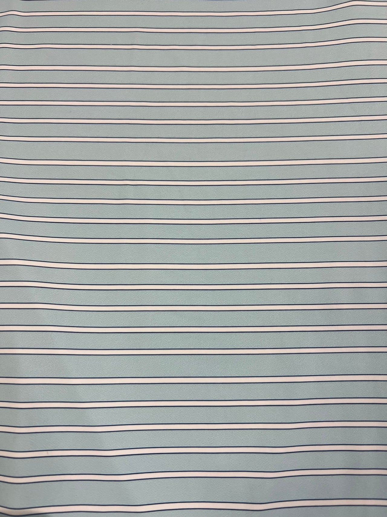 Auti Love Light Blue Striped Performance Polo - Light Blue/White