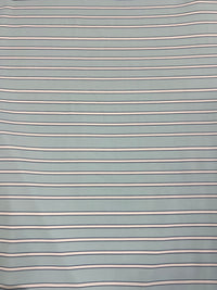 Thumbnail for Auti Love Light Blue Striped Performance Polo - Light Blue/White