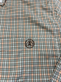 Thumbnail for Home Bound Plaid Button Up Shirt - Brown/Salmon/Light Blue