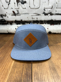 Thumbnail for Southern Casanova 7 Panel Performance Golf Cap - Blue Jean Pavement