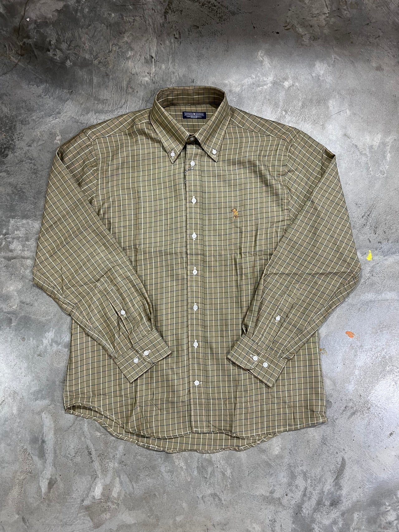 Southern Casanova Check LS Button Down - Ironside