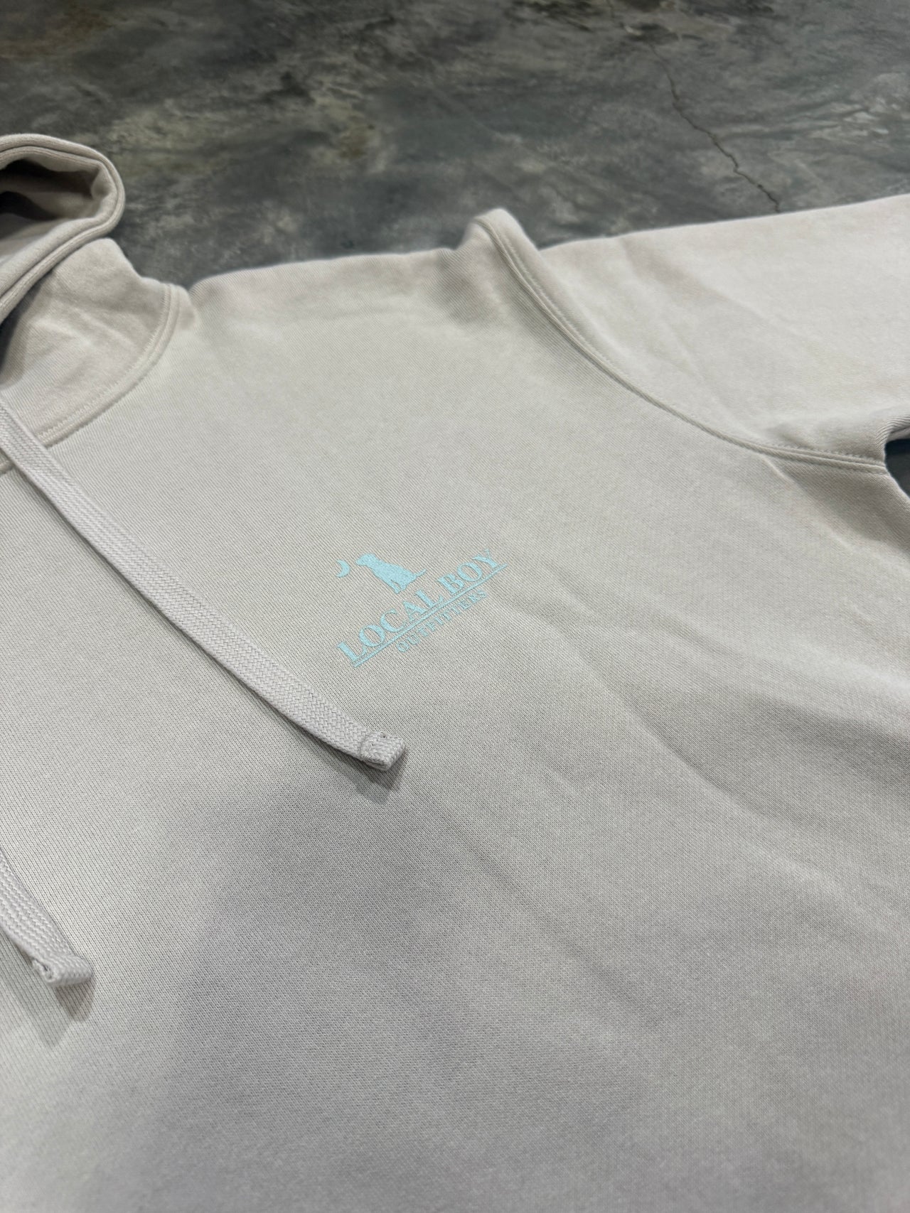 Sandy Red Cotton Hoodie - Natural Stone