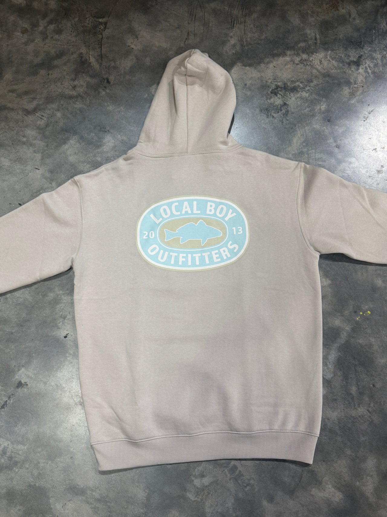 Sandy Red Cotton Hoodie - Natural Stone