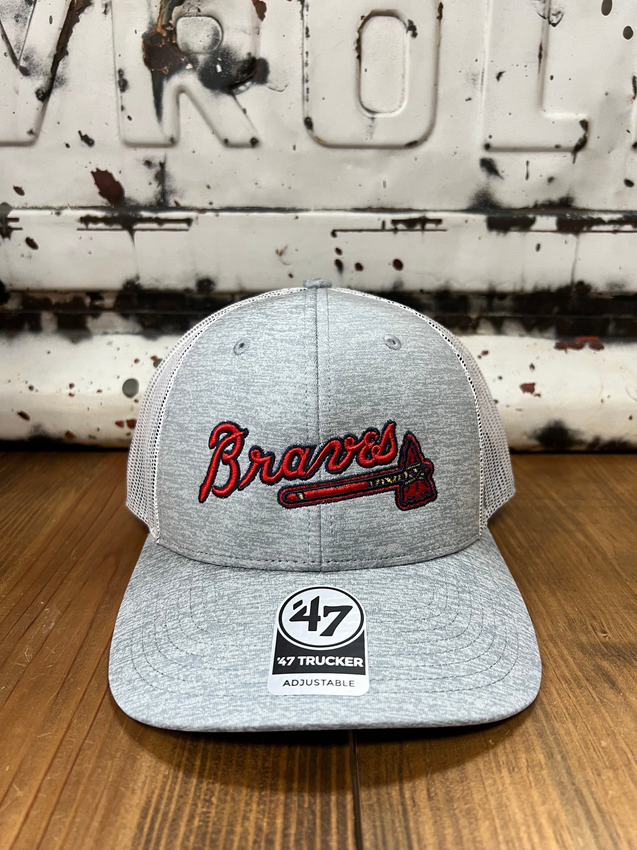 '47 Brand Atlanta Braves Chop Cap - Heather Grey