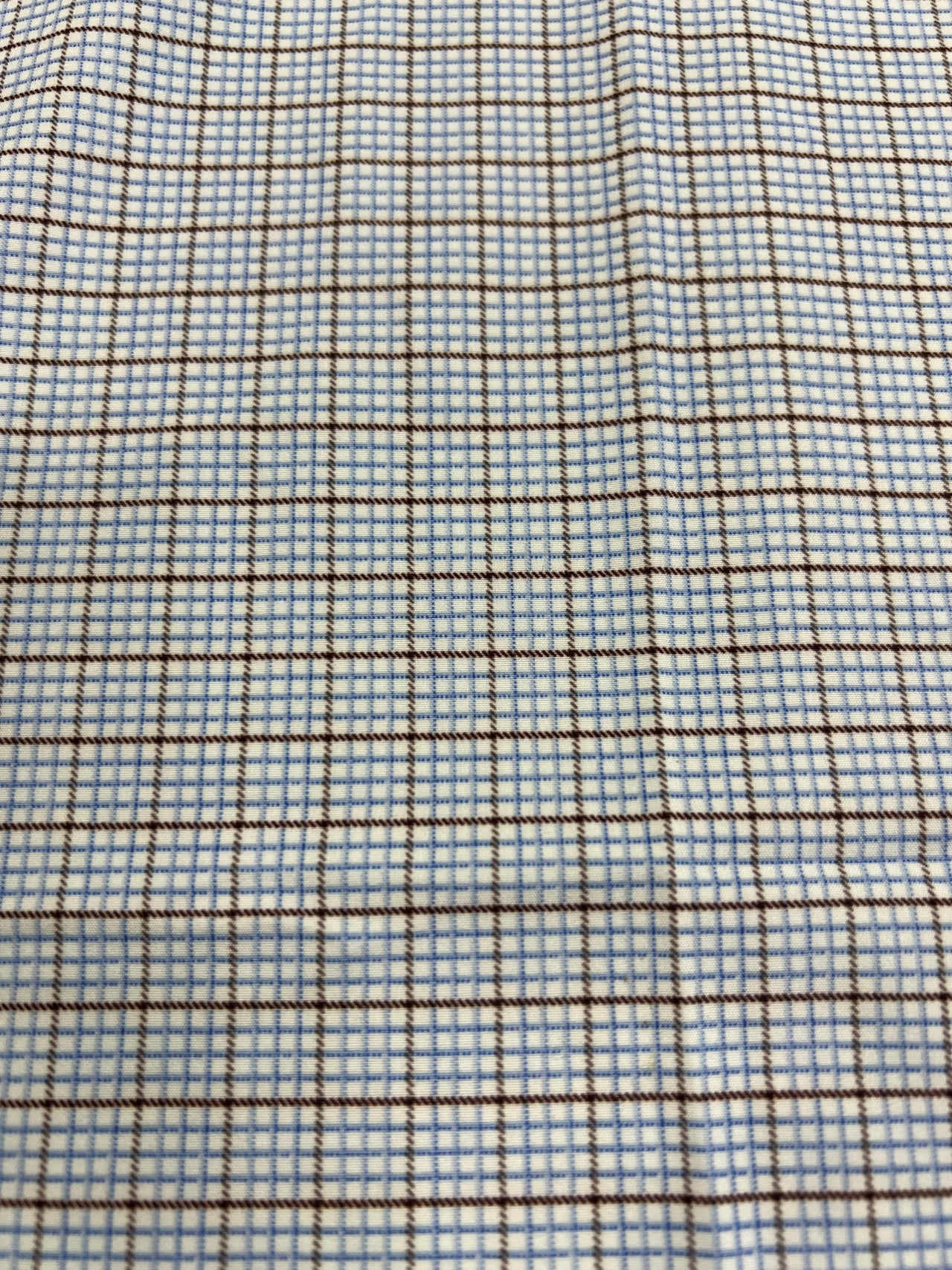 Home Bound Mini Check Performance Button Down - Blue/Brown