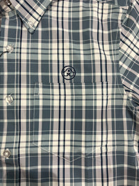 Thumbnail for Home Bound Edisto Performance Button Down - Fog Blue