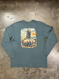 Thumbnail for Southern Casanova Topographic Boykin LS Tee - Slate