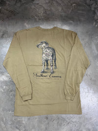 Thumbnail for Southern Casanova Old Camo Dog LS Tee - Light Brown