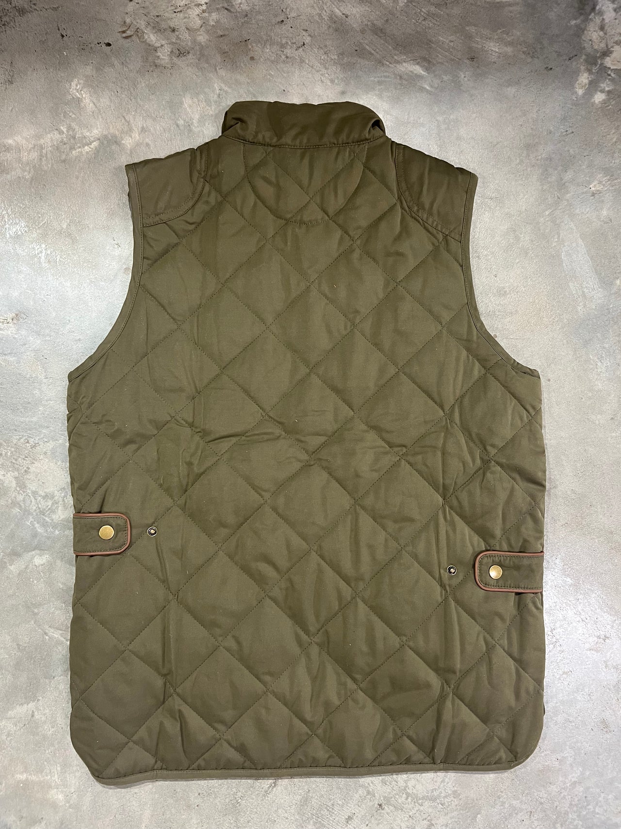 Home Bound Quilted Full Zip Vest - Loden