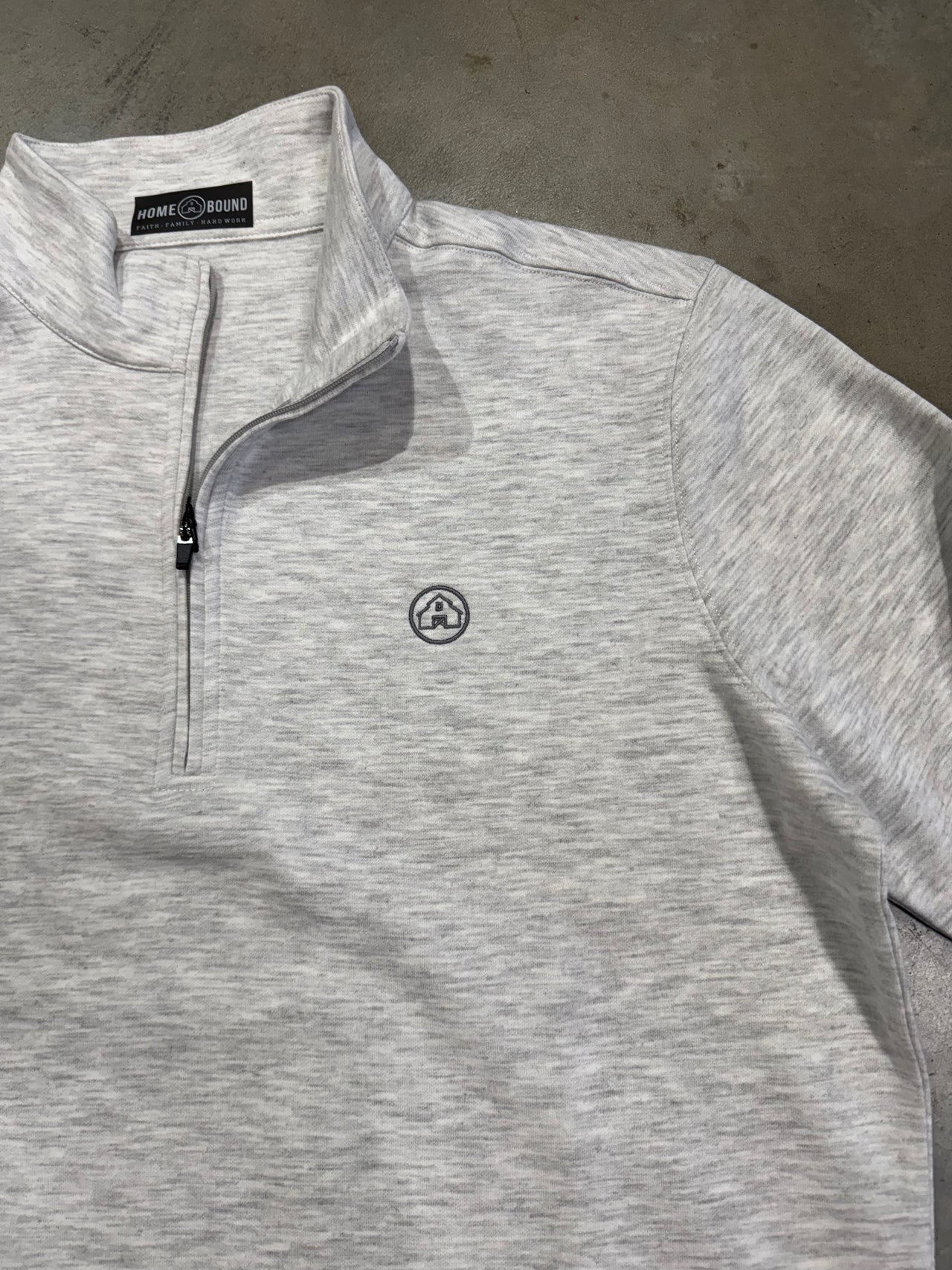 Home Bound Quarter Zip - Heathered Grey