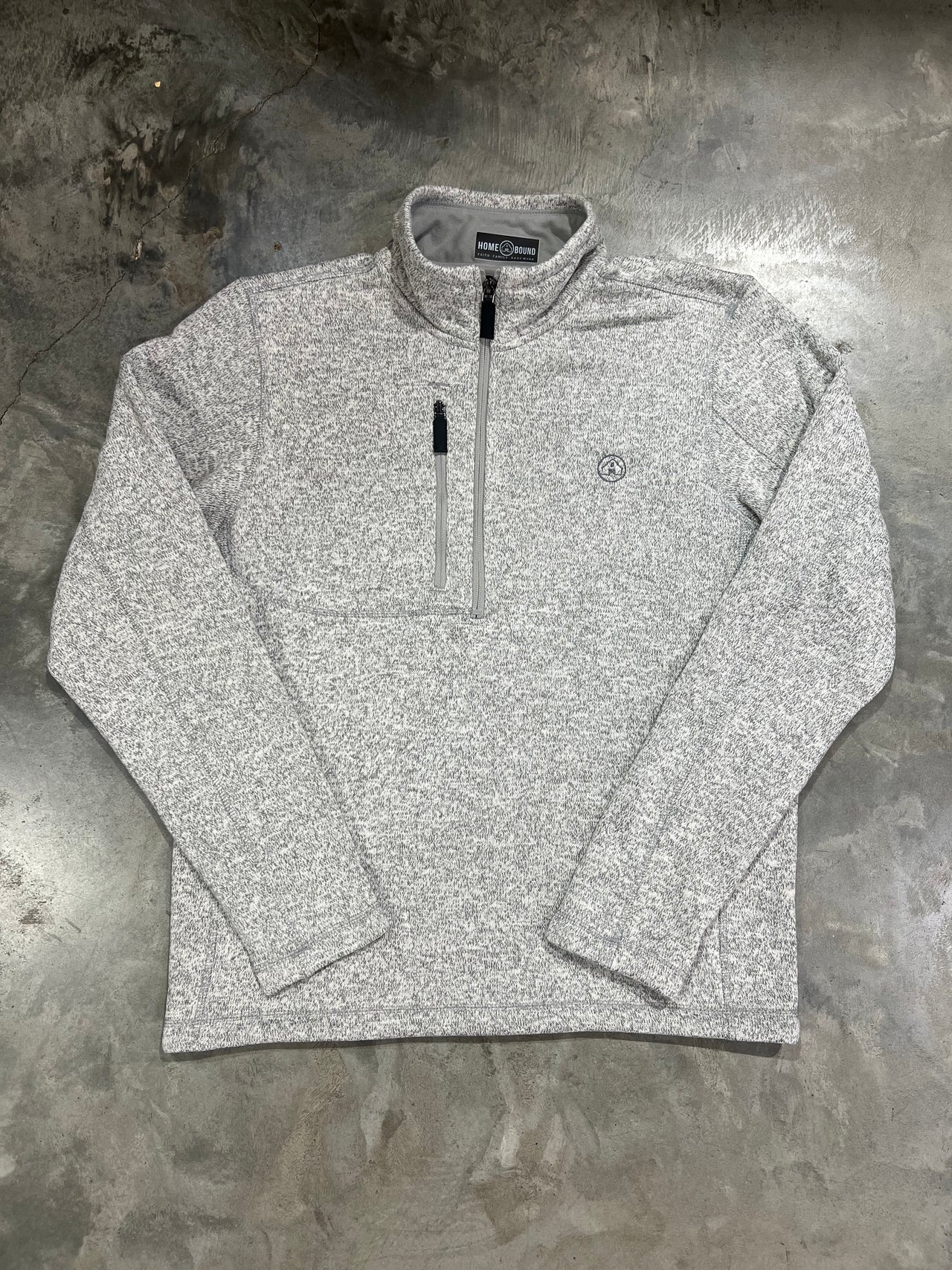 Home Bound Quarter Zip - Heathered Grey