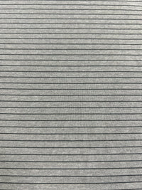 Thumbnail for Home Bound Heather Grey Striped Polo