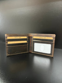 Thumbnail for Honey Brown Leather Bi-Fold Wallet
