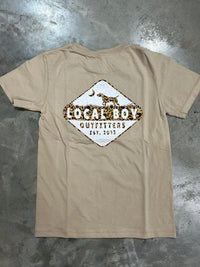 Thumbnail for Youth - Local Dog Old School Camo Badge SS Tee - Latte