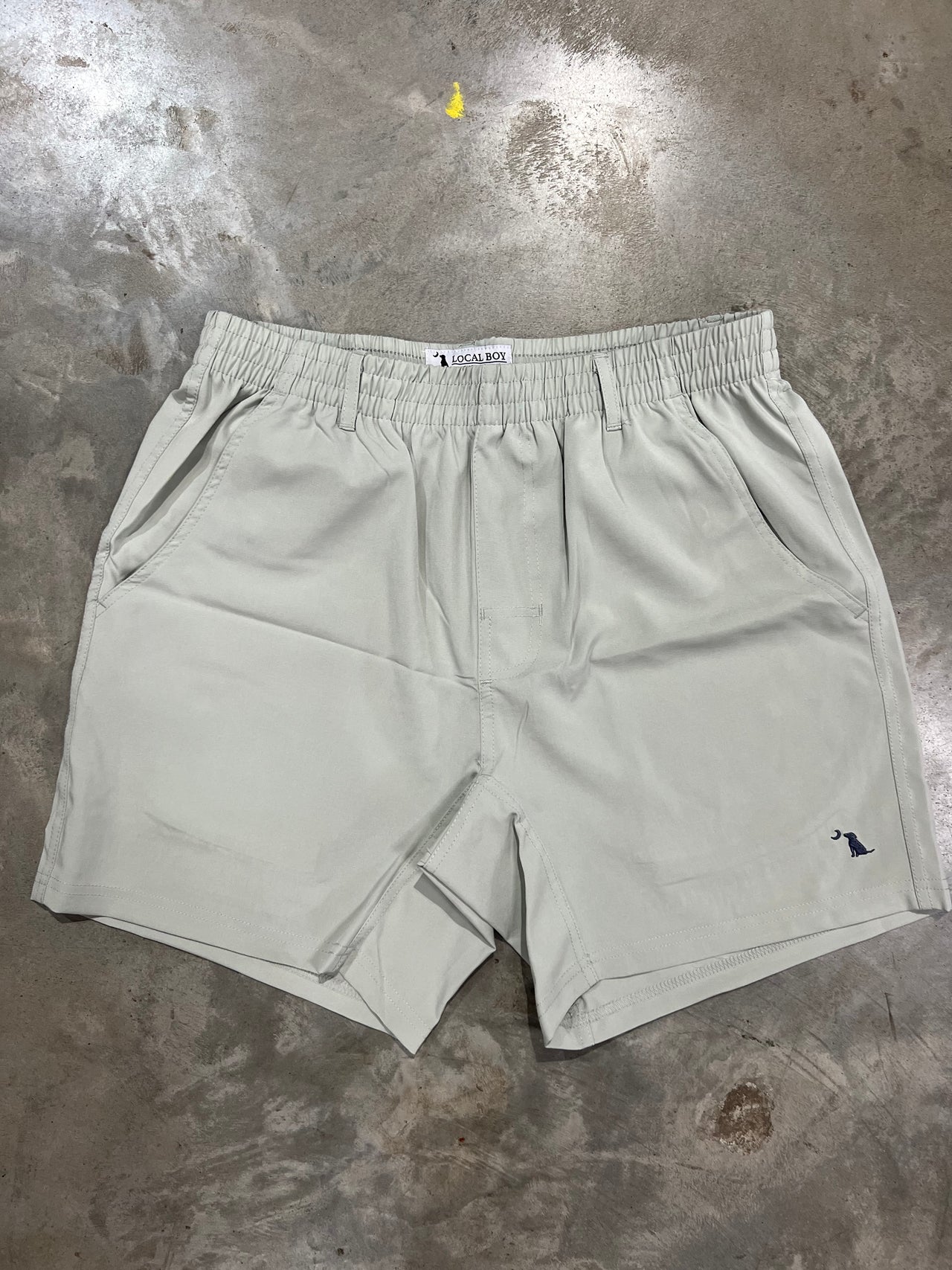 Cool Grey Performance 6" Volley Shorts