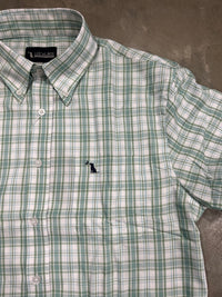 Thumbnail for Hutto Dress Button Down Shirt - Teal/Green/Light Blue