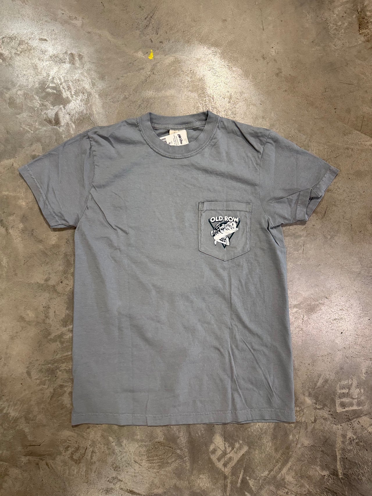 Old Row Outdoors Bass Triangle SS Tee - Grey