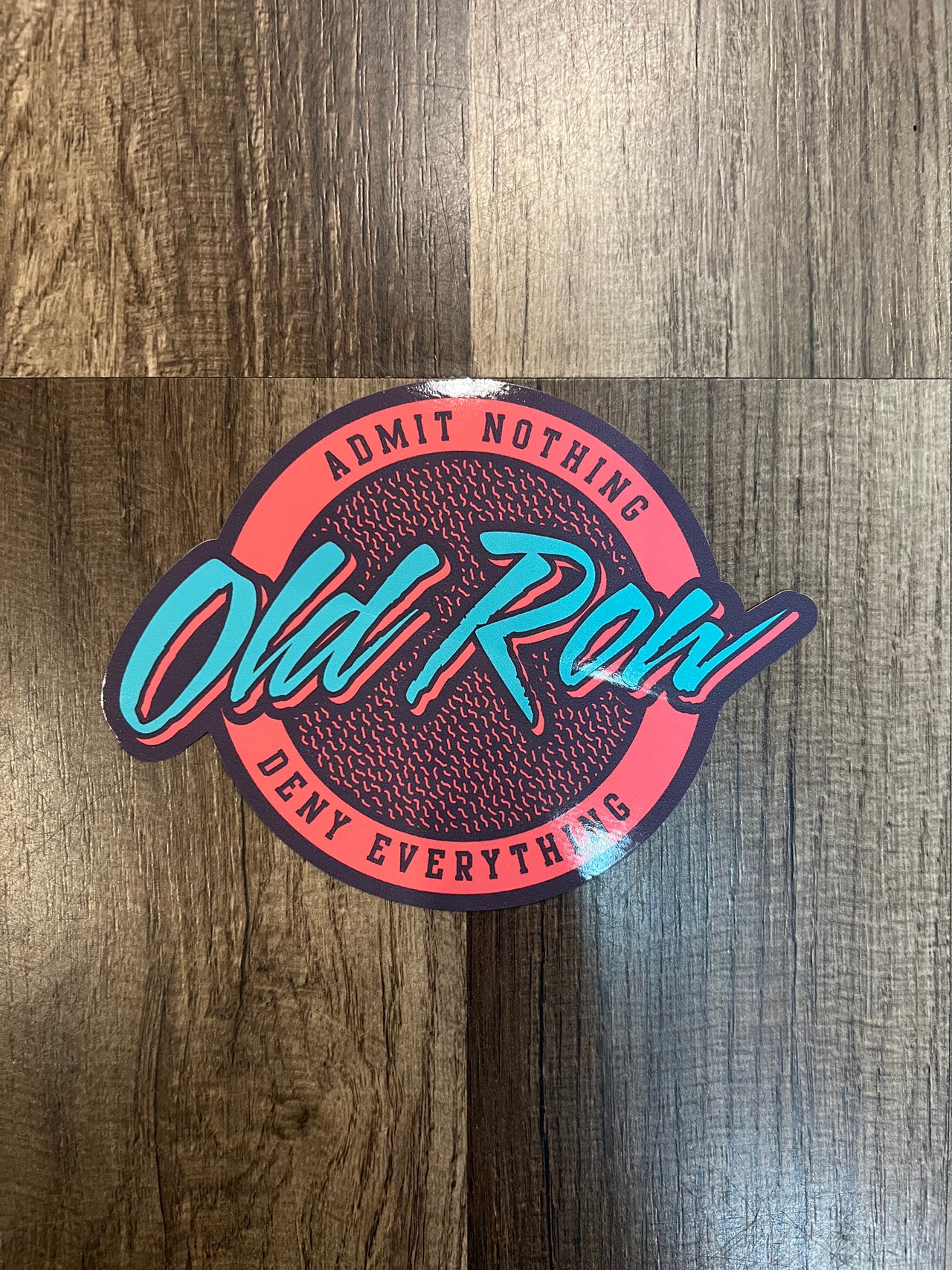 Old Row Circle Logo Decal - Purple/Pink