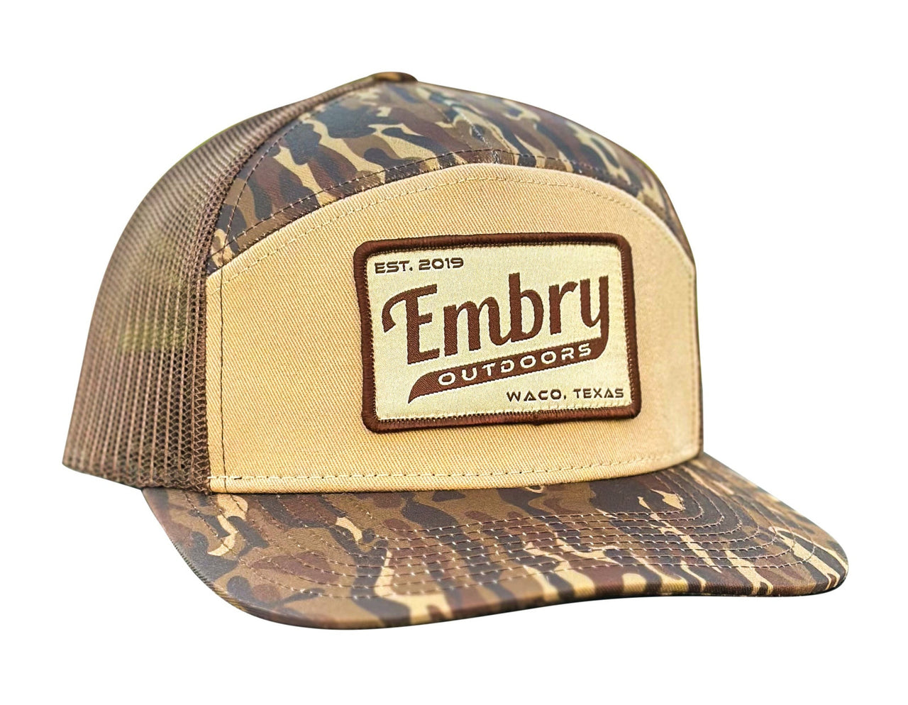 Brown Ranch Retro 7 Panel Cap - Brown Ranch/Tan