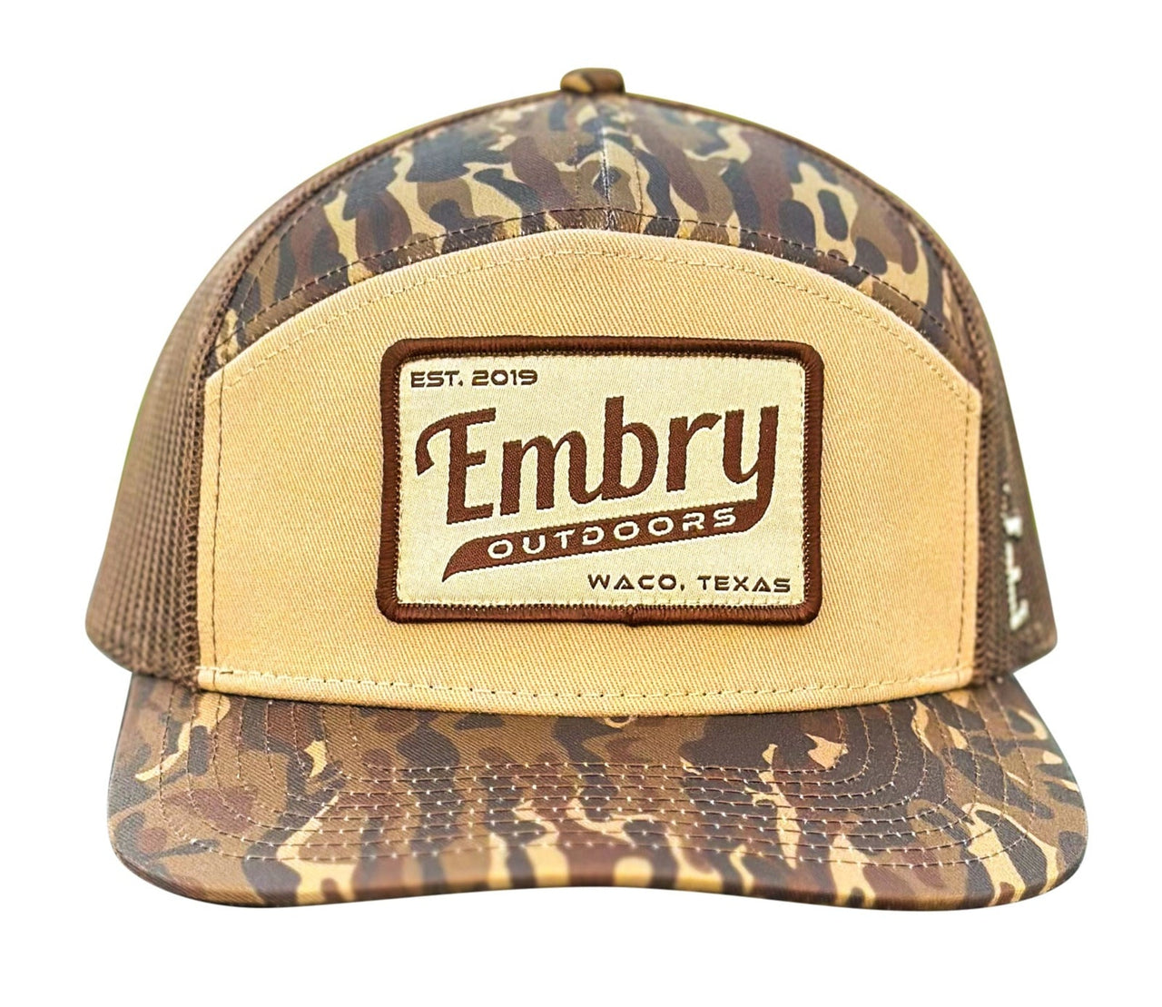 Brown Ranch Retro 7 Panel Cap - Brown Ranch/Tan