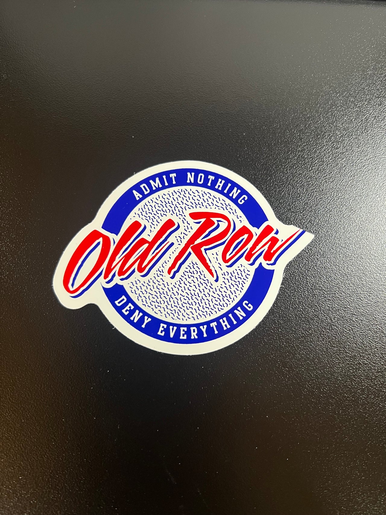 Old Row Circle Logo Sticker - Red/White/Blue