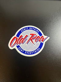Thumbnail for Old Row Circle Logo Sticker - Red/White/Blue