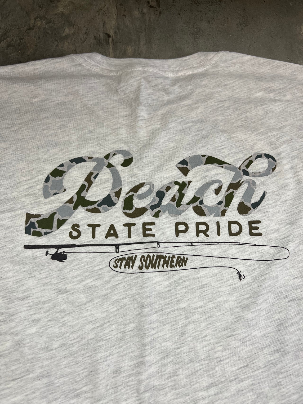 Peach State Pride Rod Reel LS Tee Light Gray – Home Bound Apparel