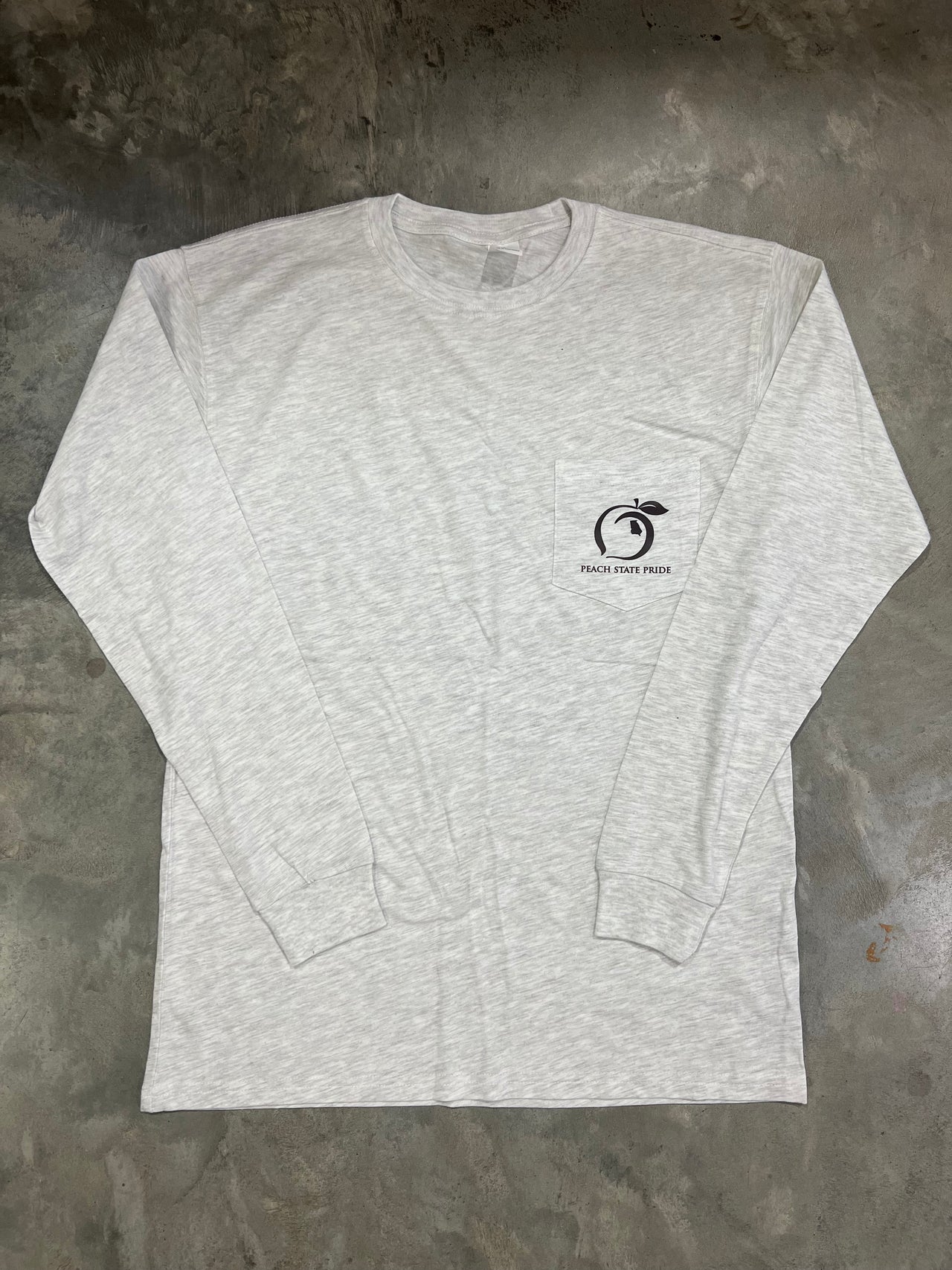 Peach State Pride Rod & Reel LS Tee - Light Gray