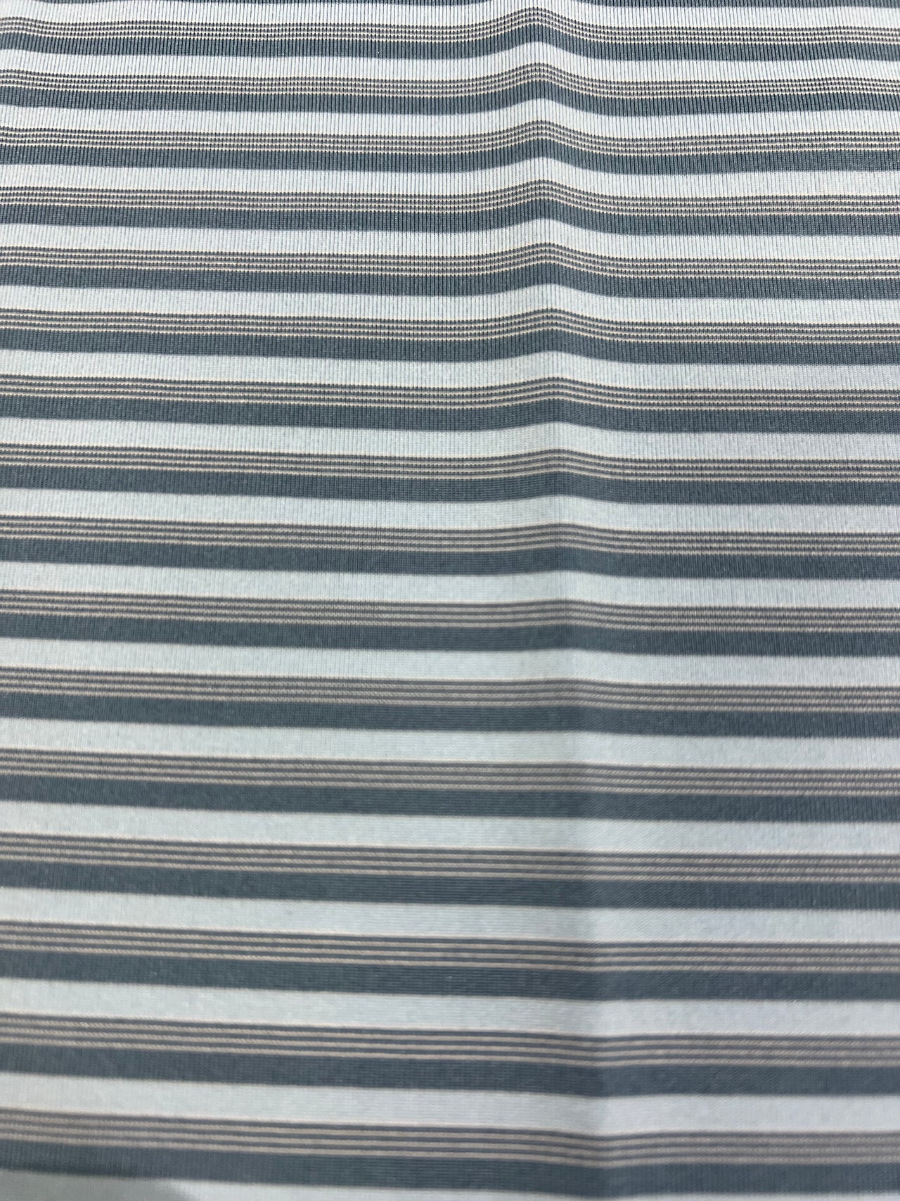 Home Bound Multi-Stripe Performance Polo - Captain Blue/Airy Blue/White