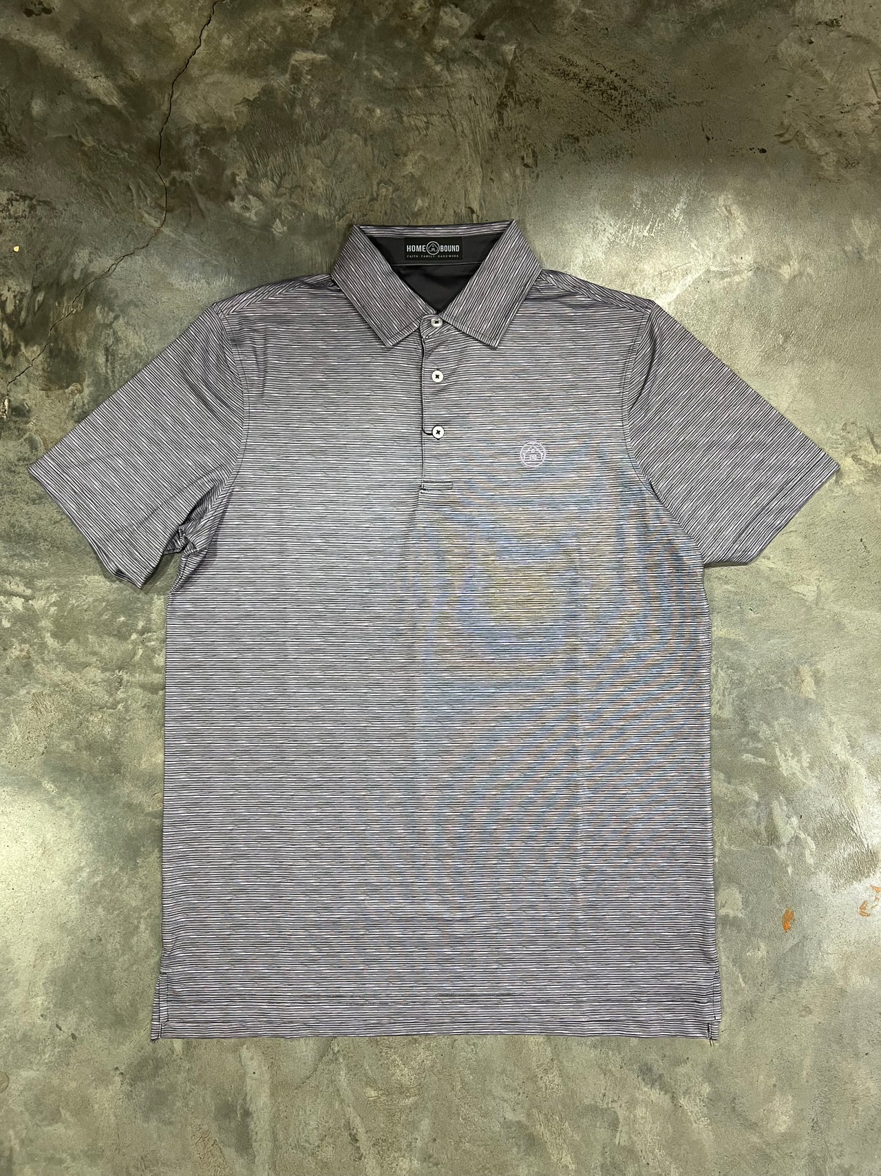 Home Bound Heathered Lavender Performance Polo