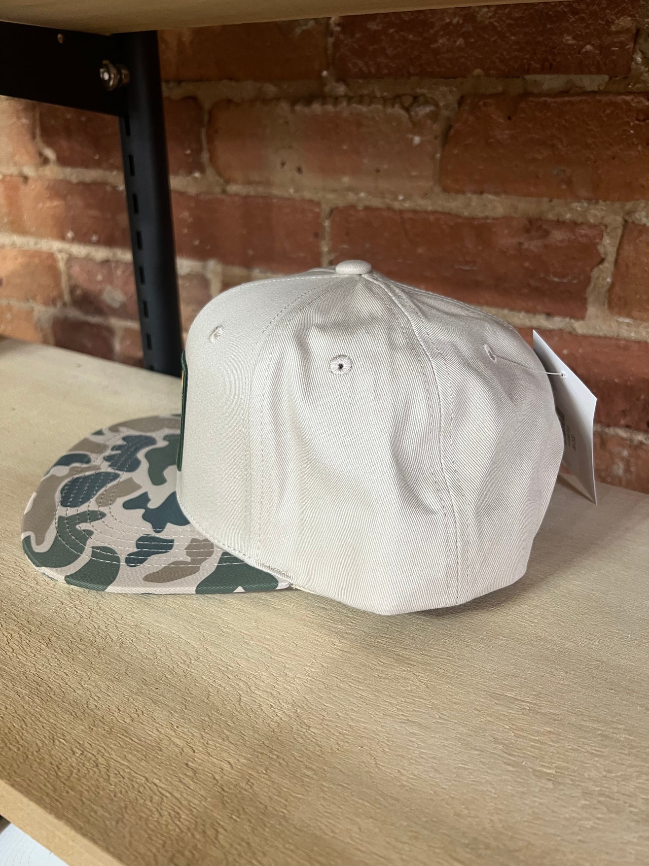 GOB Mallard Landing 5 Panel Cap - Beige/Old School Camo
