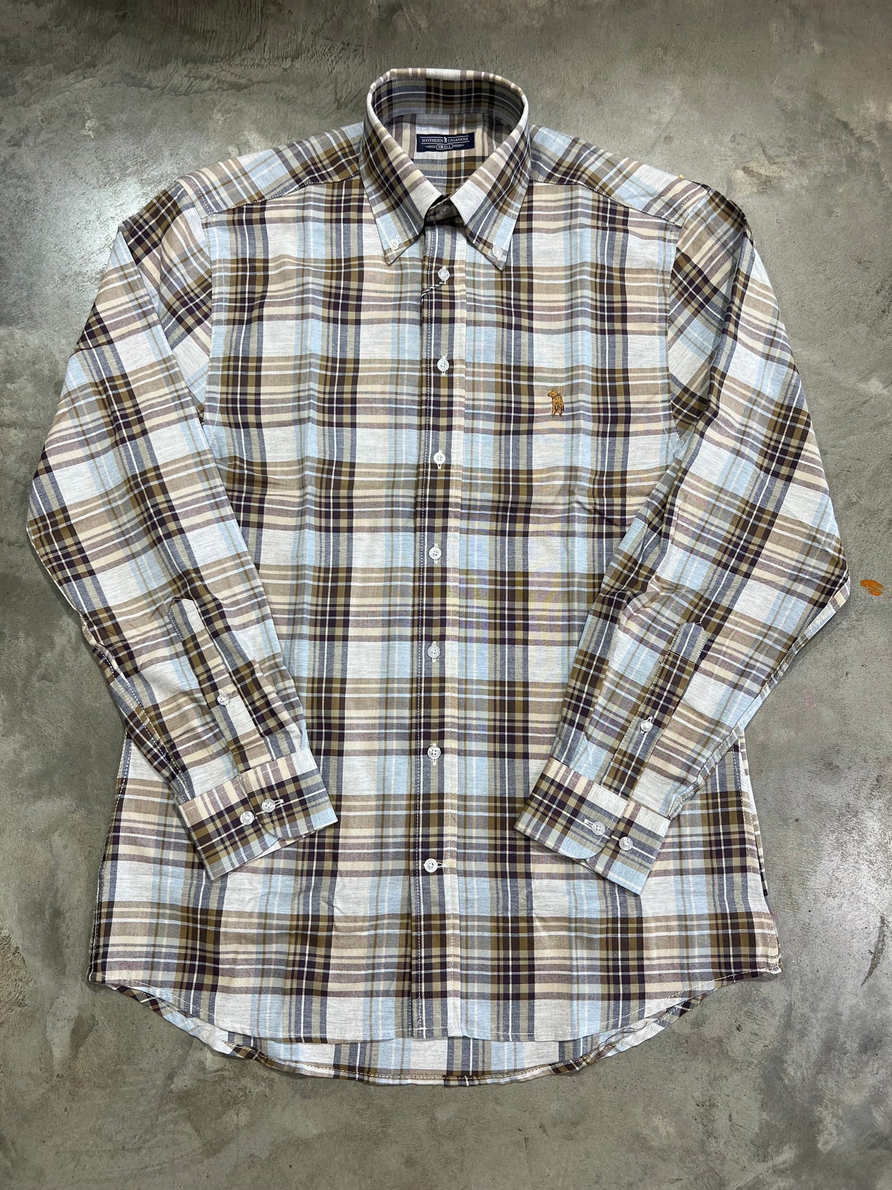 Southern Casanova Button Down - Storm Front Plaid