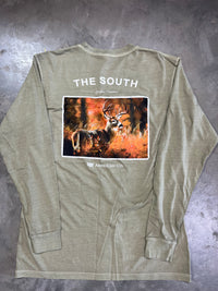 Thumbnail for American Co Whitetail Countryside LS Tee - Olive