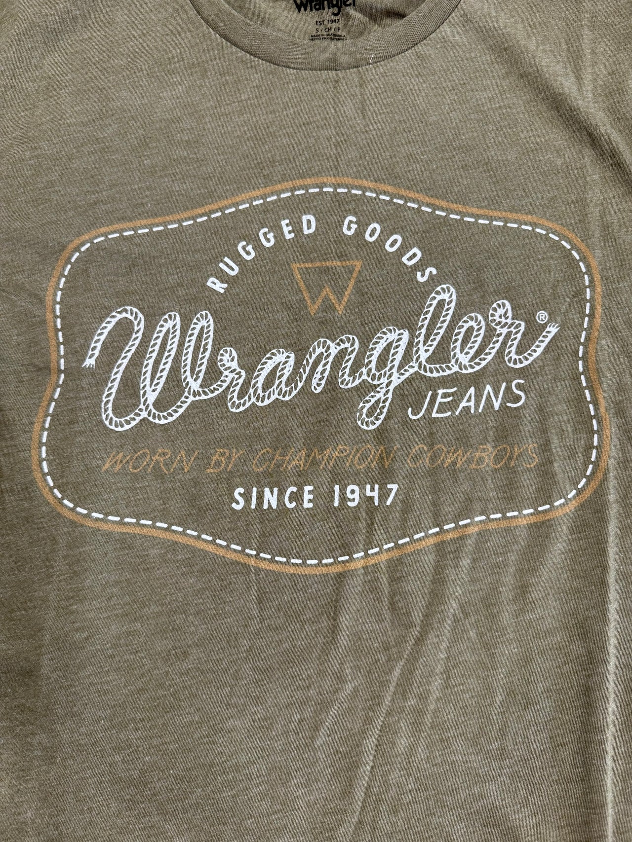 Wrangler Rugged Goods LS Tee - Military Green