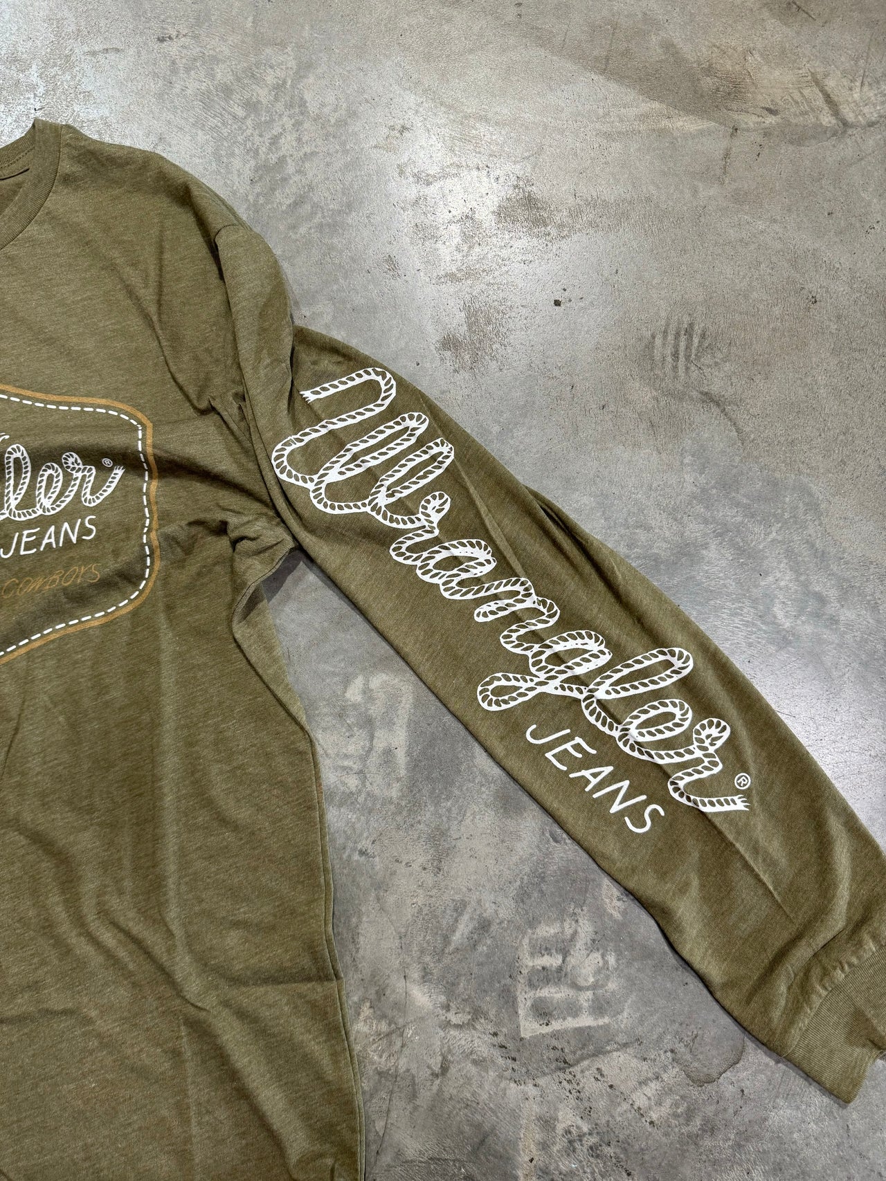 Wrangler Rugged Goods LS Tee - Military Green